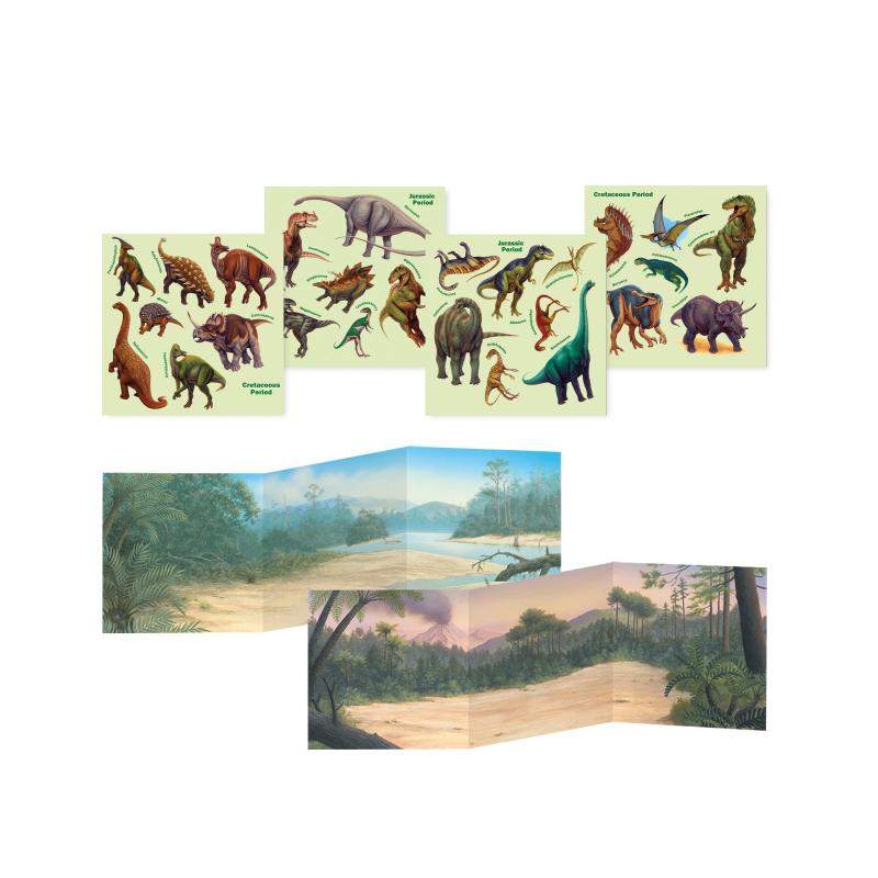 Reusable Sticker & Play Scene Tote - Dinosaur