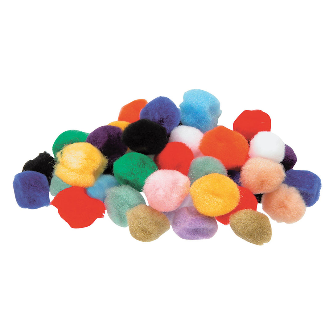 Pom Poms - 25mm Assorted  (Pack of 100)