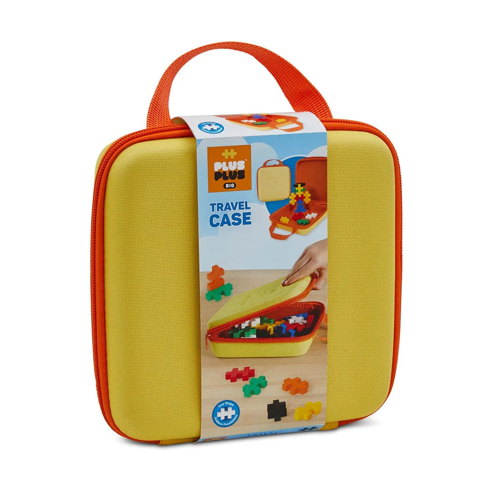 Plus-Plus BIG - Yellow Travel Case 15pc Set