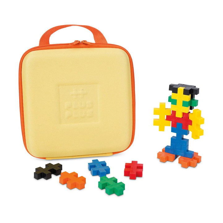 Plus-Plus BIG - Yellow Travel Case 15pc Set