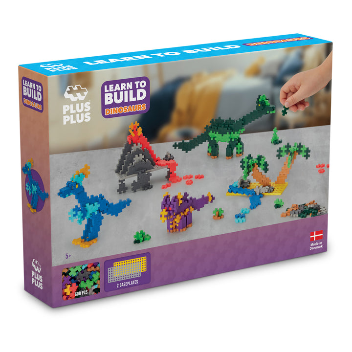 Plus-Plus - Learn to Build Dinosaurs - 600pc Set