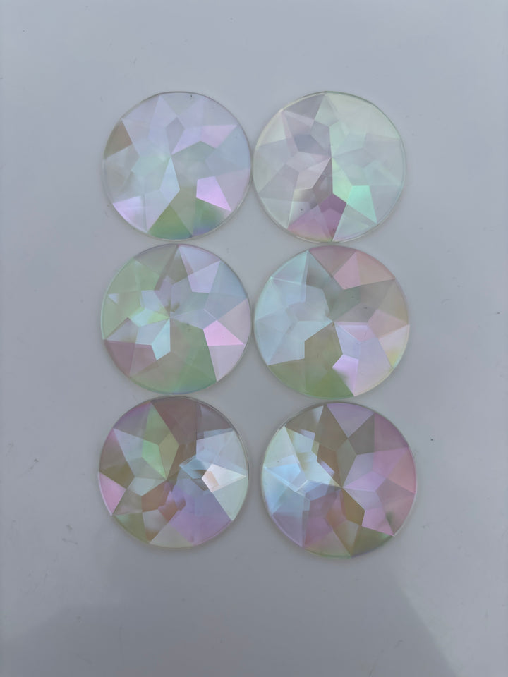 Jumbo Aurora Borealis Gems - Clear Window (6pk)