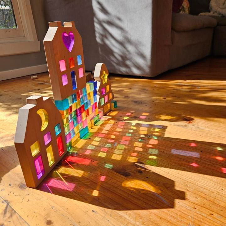 Home Sweet Home - Complete Set of 3 - Houses & Lucite Shapes