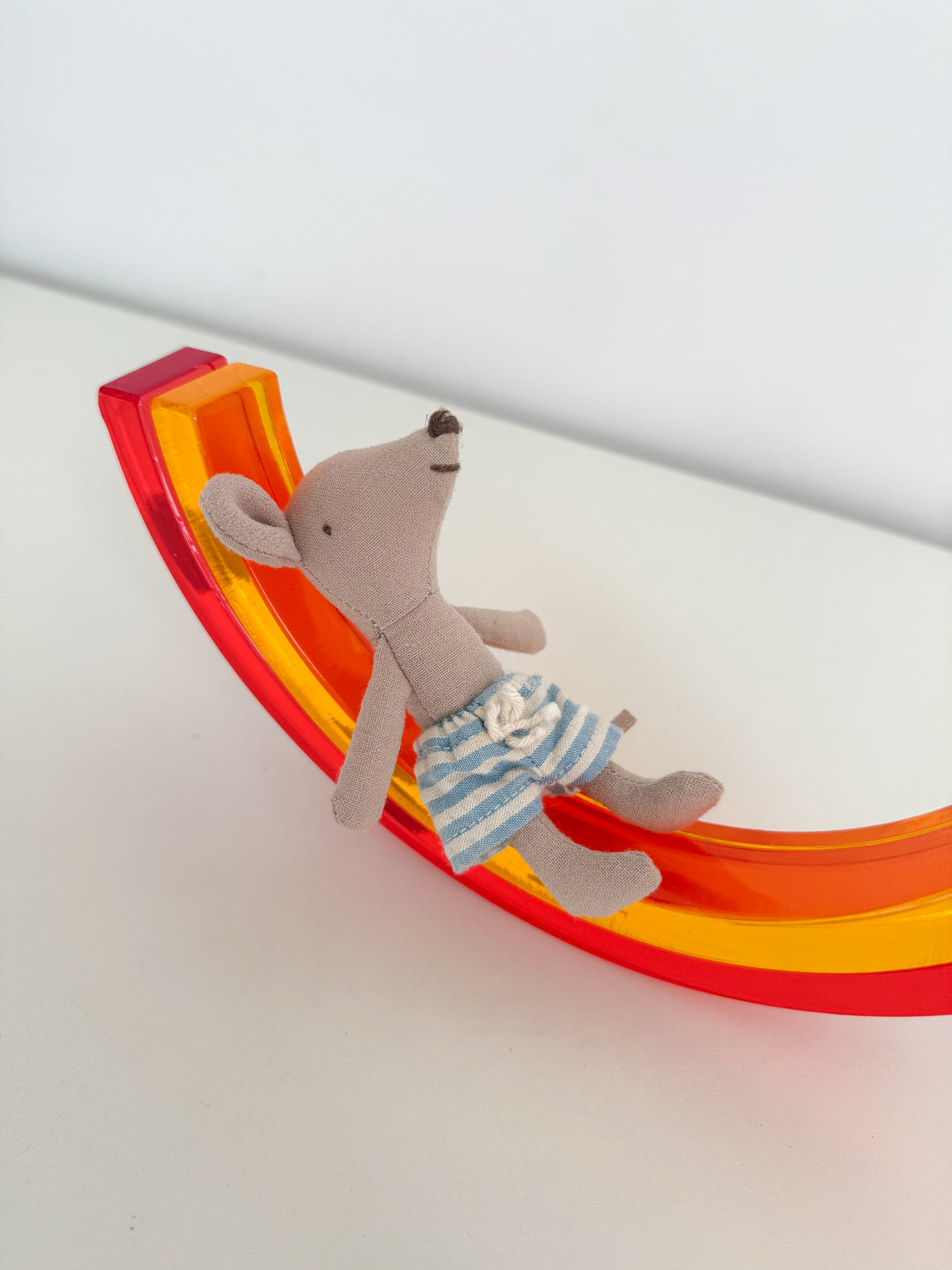 Lucite Stacking Rainbow & Glitter Arch Platform Set