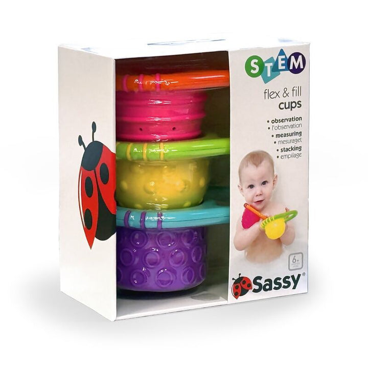 Sassy Baby - Flex & Fill Cups - Bath & Water Toy