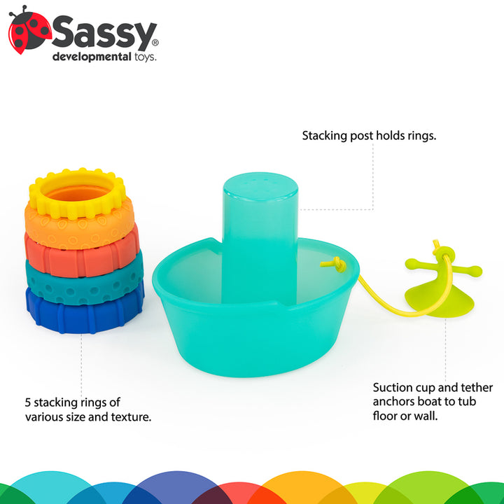 Sassy Baby - Stackin' Ship Tub Toy