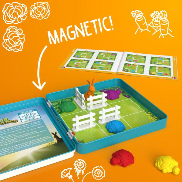 Smart Games - Magnetic Travel Game - Turtle Tactics (Tin Case)