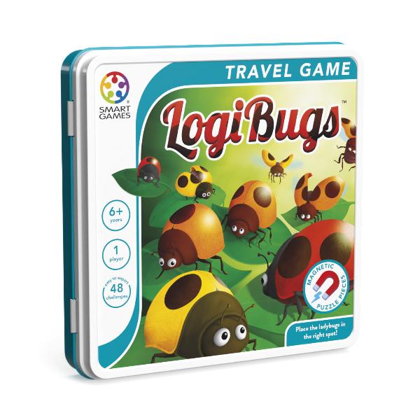 Smart Games - Magnetic Travel Game - Logibugs (Tin Case)