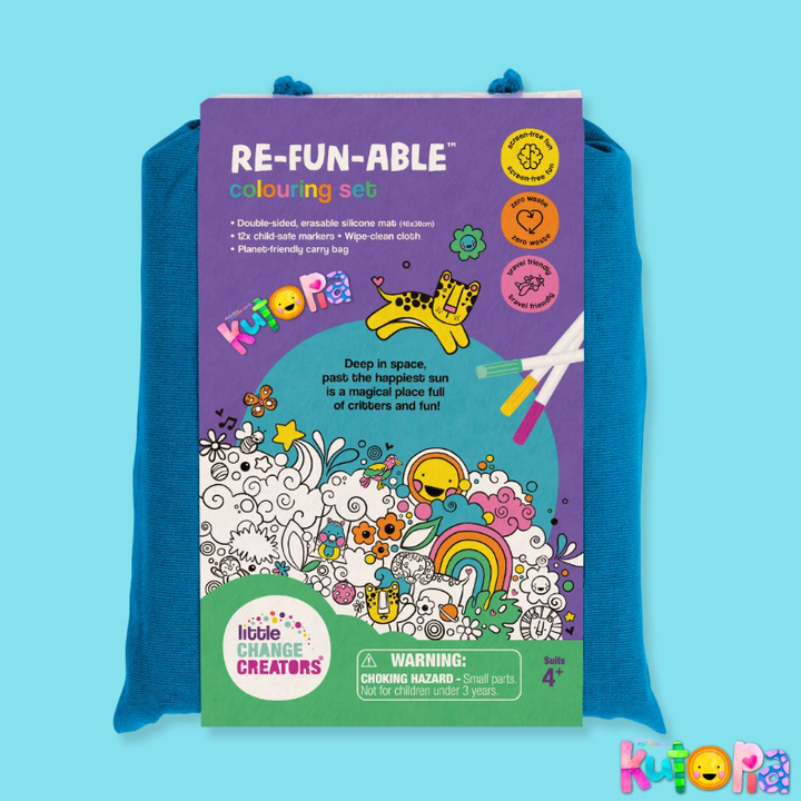 Little Change Creators - LARGE Reusable Silicone Colouring Set - Kutopia