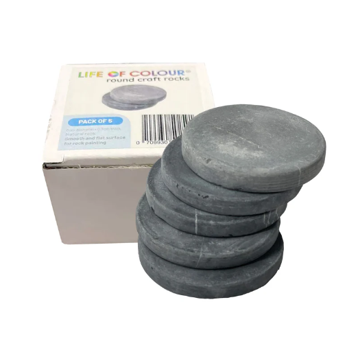 Life of Colour - Round Craft Rocks (Box of 5)