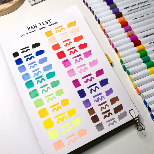 Life of Colour - Acrylic Markers - Classic Colours 24pk (2.5mm Medium Tip)