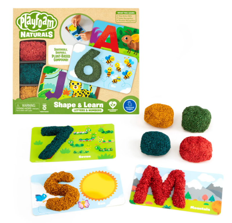 Playfoam - Naturals Shape & Learn Letters & Numbers