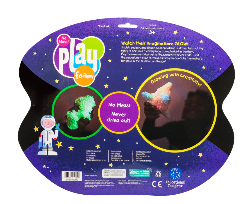 Playfoam - Glow In The Dark (Pack of 8)