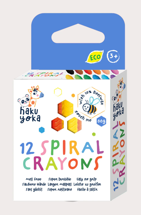 Haku Yoka - Spiral Crayons (Pack of 12)