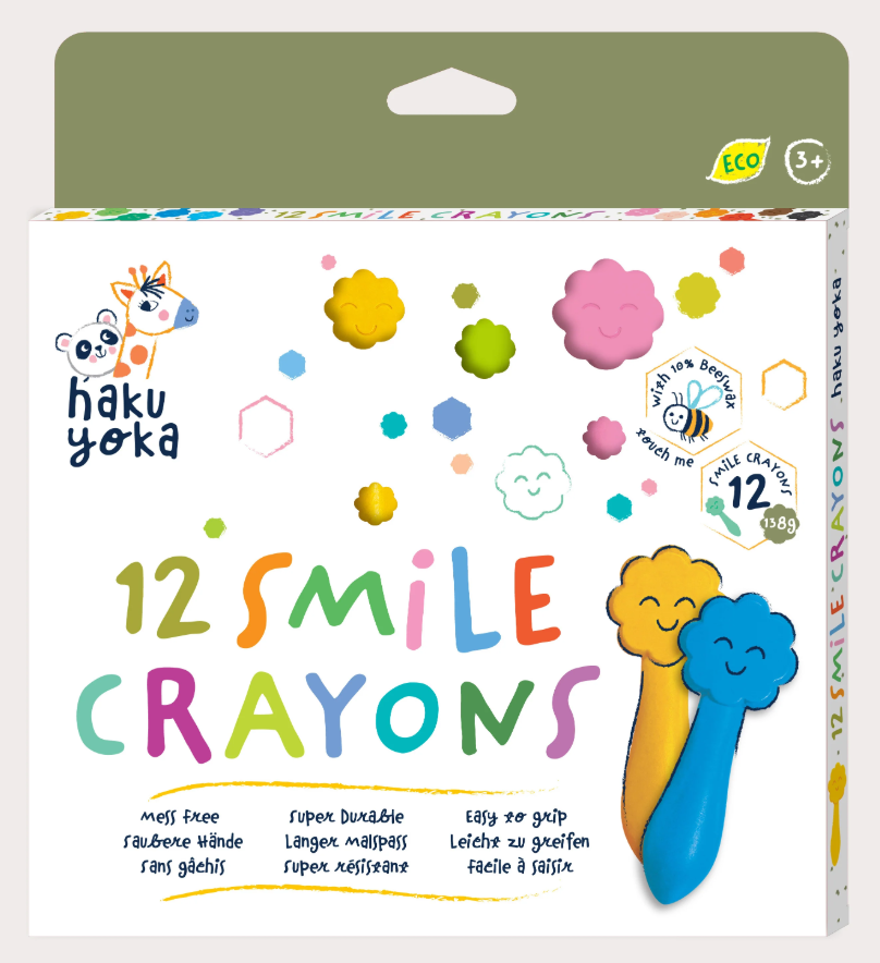 Haku Yoka - Smile Crayons (Pack of 12)