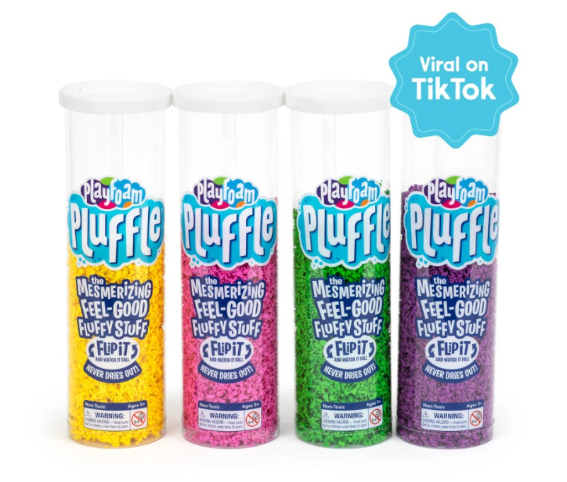 Playfoam - Pluffle™ - Sensory Fluffy Stuff Tube (Pack of 4)