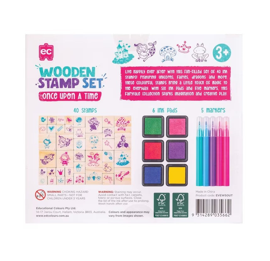 EC - Wooden Stamp Set - Once Upon A Time (51pc)