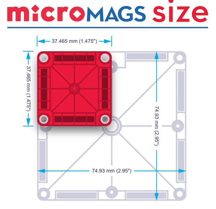 Magna-Tiles - microMAGS 70 Piece Set