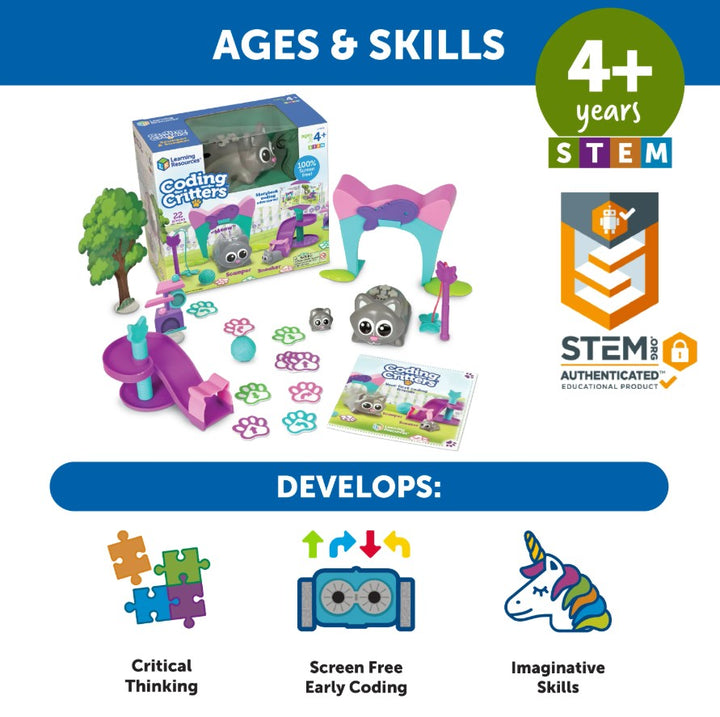 Learning Resources - Coding Critters - Scamper & Sneaker
