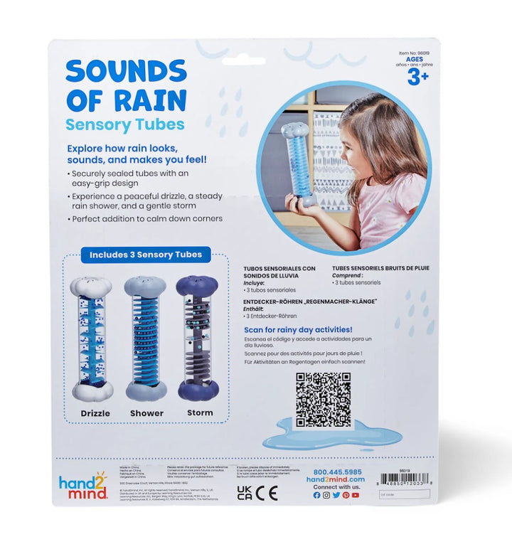Hand2Mind - Sounds of Rain Sensory Tubes (Set of 3)