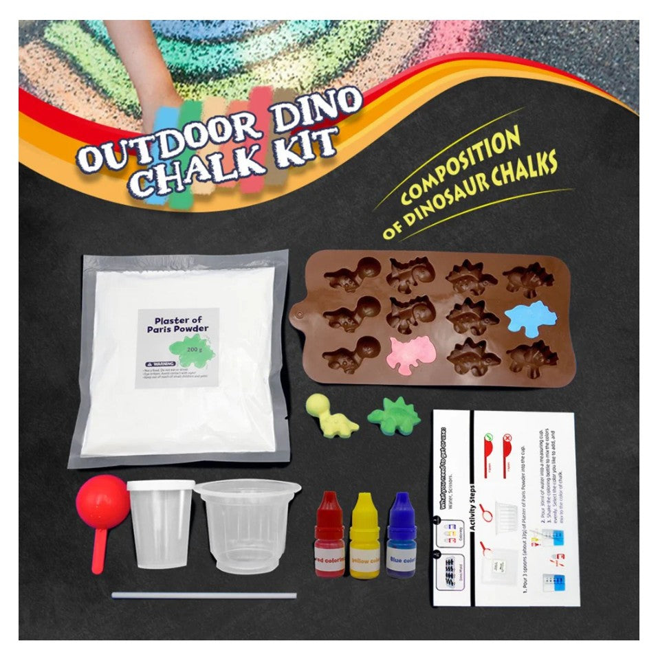 Johnco - Outdoor Chalk Making Kit - Dinosaurs