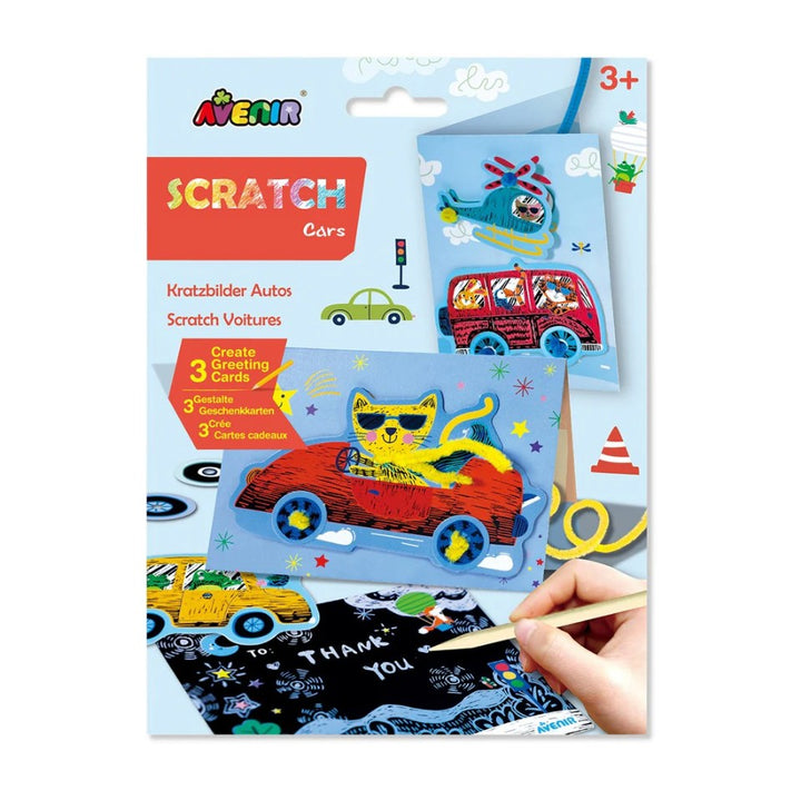 Avenir - Scratch Greeting Cards Set - Cars