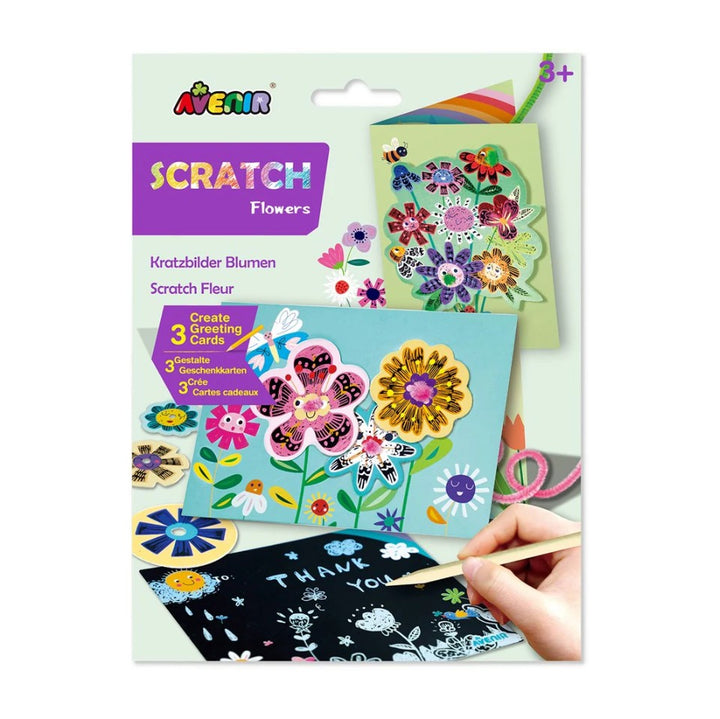 Avenir - Scratch Greeting Cards Set - Flowers