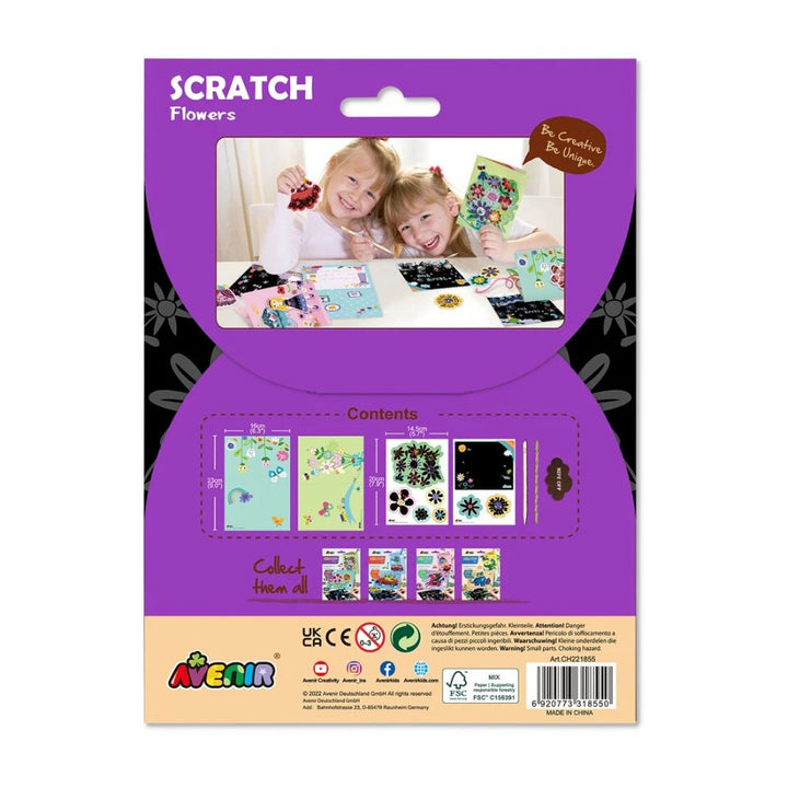 Avenir - Scratch Greeting Cards Set - Flowers