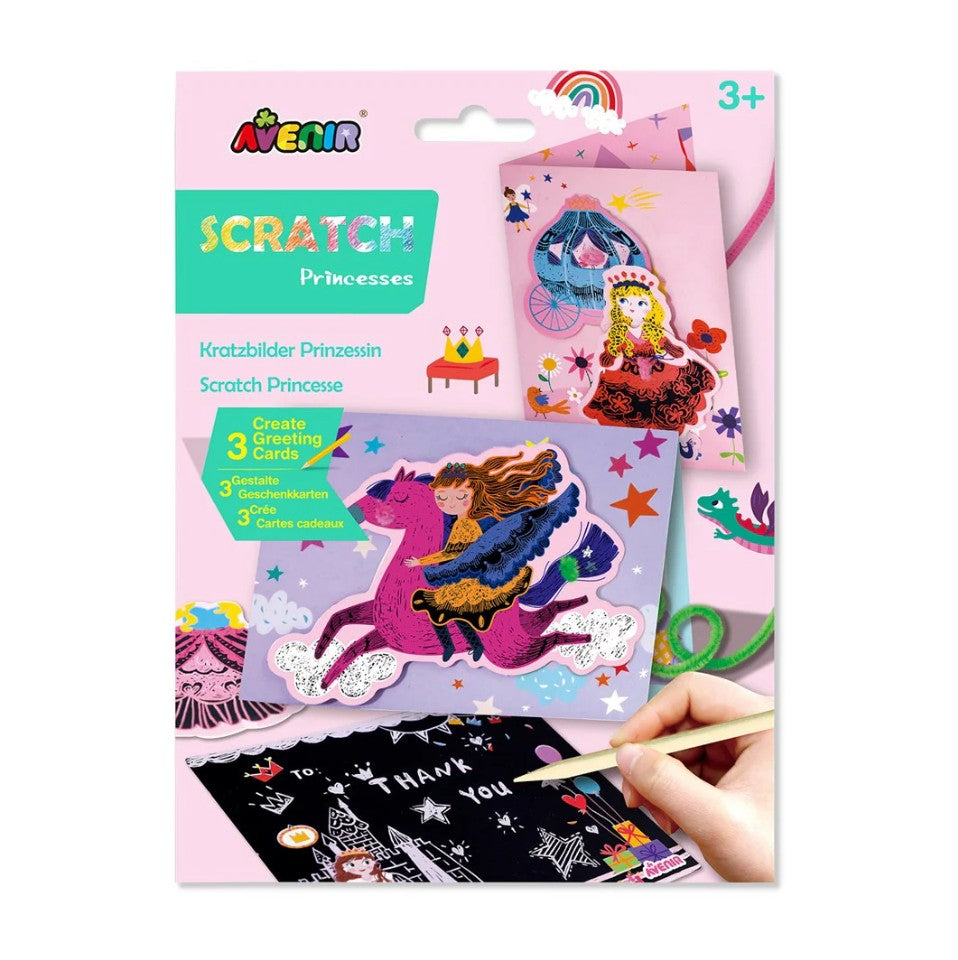 Avenir - Scratch Greeting Cards Set - Princess
