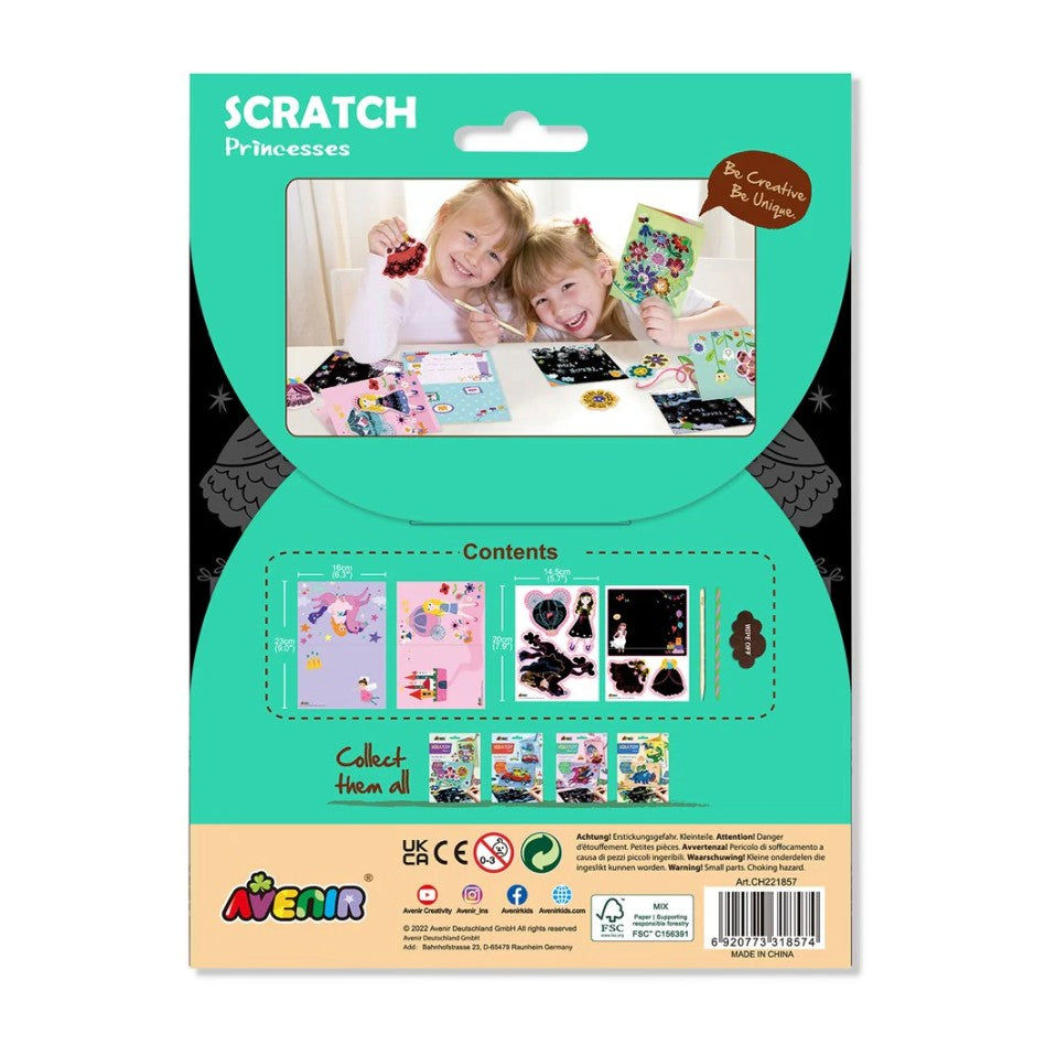 Avenir - Scratch Greeting Cards Set - Princess