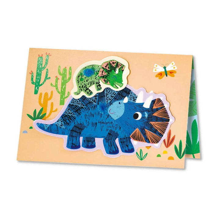 Avenir - Scratch Greeting Cards Set - Dinosaurs