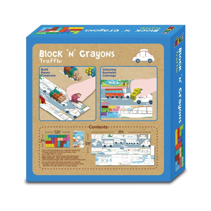 Avenir - Traffic Blocks 'N' Crayons Set