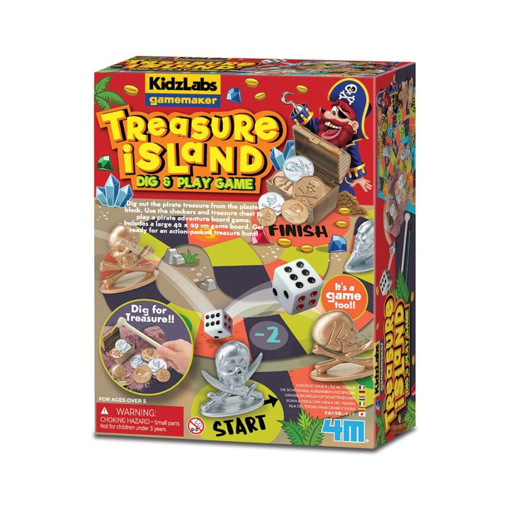 4M - KidzLabs - Treasure Island Dig & Play Game
