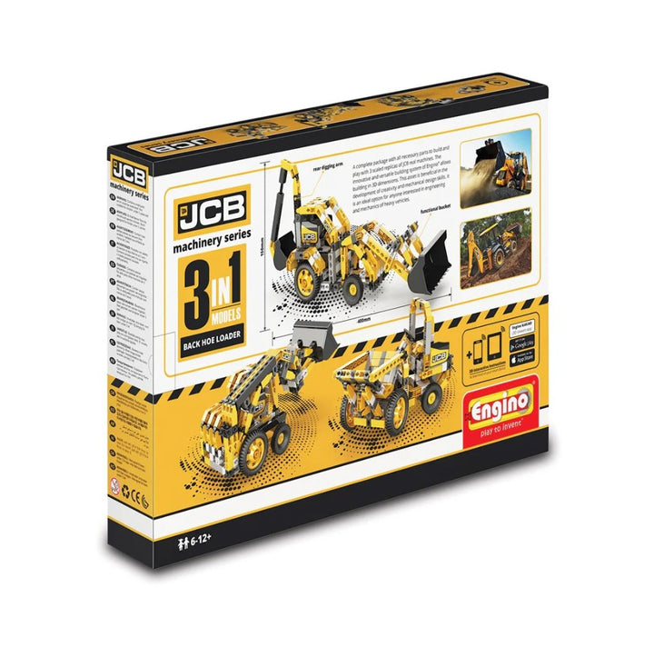 Engino - Creative Builder - 3-in-1 Backhoe Loader Machinery Set