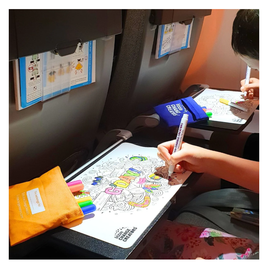 Little Change Creators - SMALL Reusable Silicone Colouring Set - G'Day