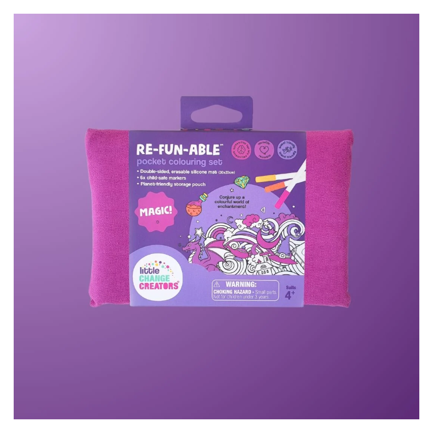 Little Change Creators - SMALL Reusable Silicone Colouring Set - Fairytale Magic