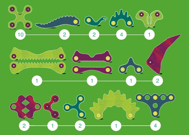 Clixo - Dino Adventure Pack (36pc)