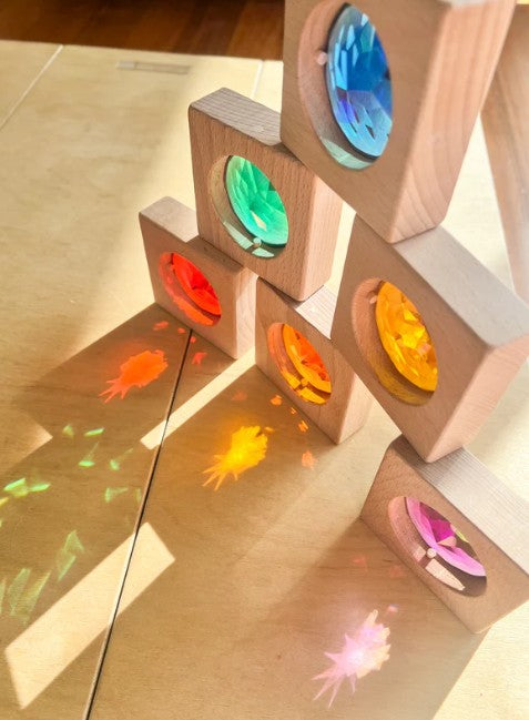 Jumbo Rainbow Gem Block Set (6pc)