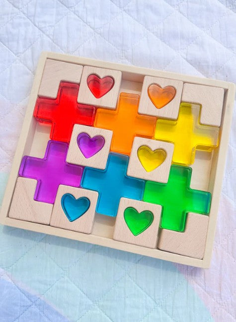Cross Of Love - Lucite & Block Set (22pc)