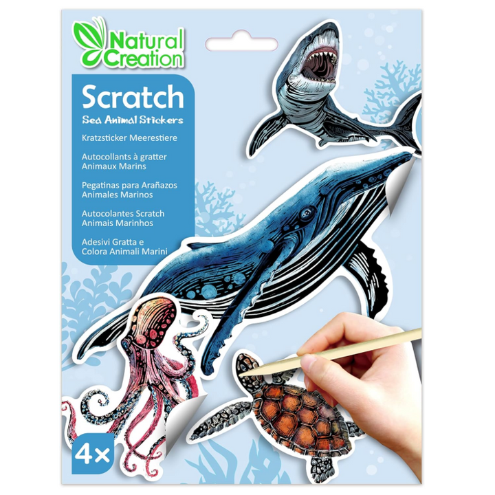 Avenir - Scratch Stickers Set - Sea Animals