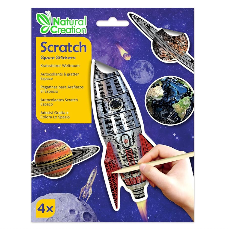 Avenir - Scratch Stickers Set - Space