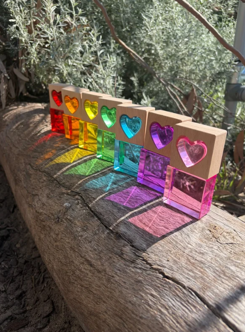 Jewels of the Realm - Lucite & Gem Wooden Block Set