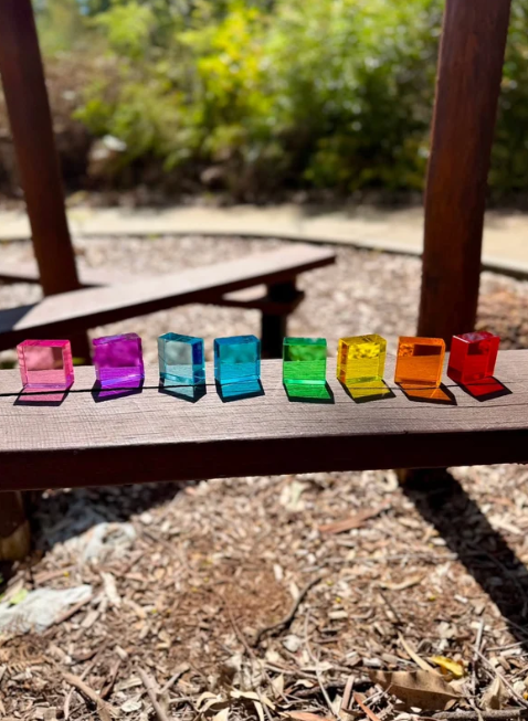 Jewels of the Realm - Lucite & Gem Wooden Block Set