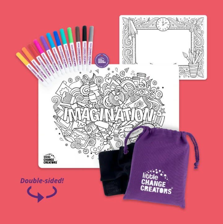 Little Change Creators - Reusable Silicone Colouring Doodle Pack