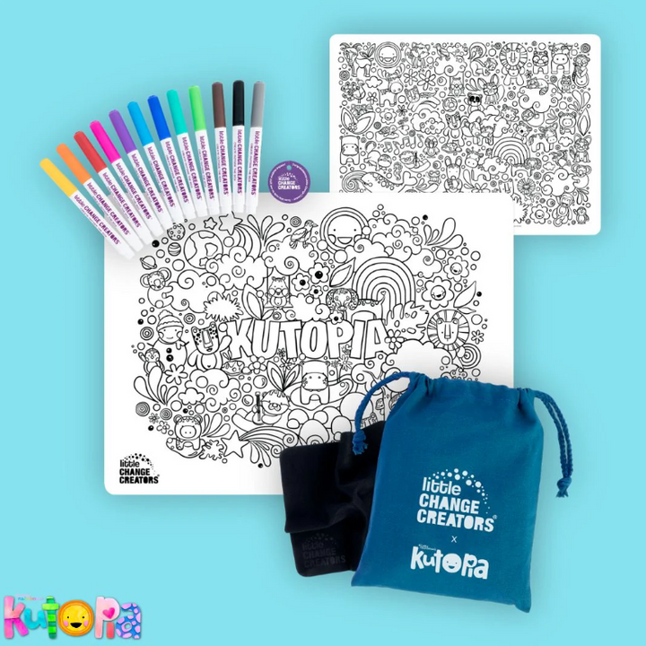 Little Change Creators - Reusable Silicone Colouring Doodle Pack