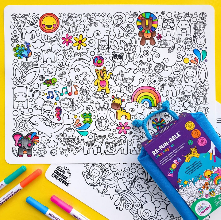 Little Change Creators - Reusable Silicone Colouring Doodle Pack