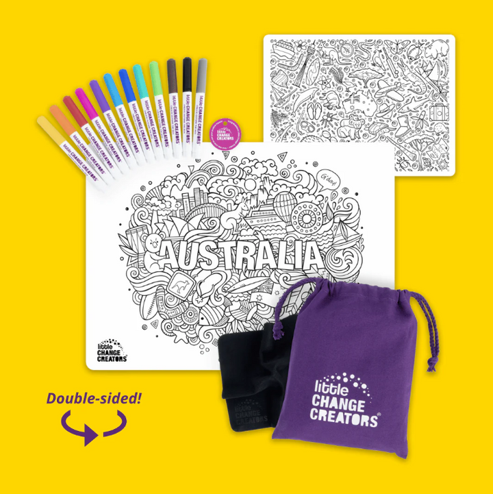 Little Change Creators - Reusable Silicone Colouring Doodle Pack