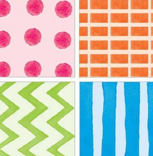 Foam Paint Patterned Rollers (4pk)