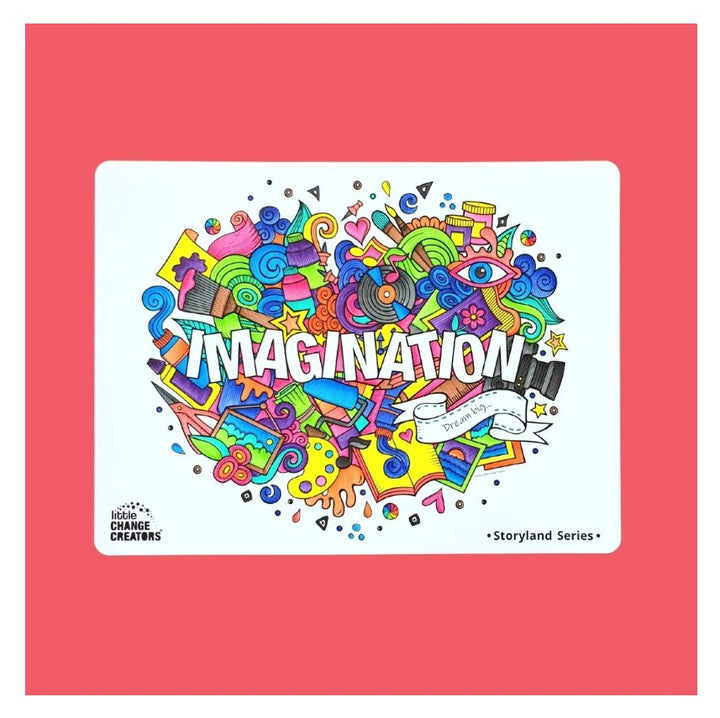 Little Change Creators - LARGE Reusable Silicone Colouring Set - Imagination
