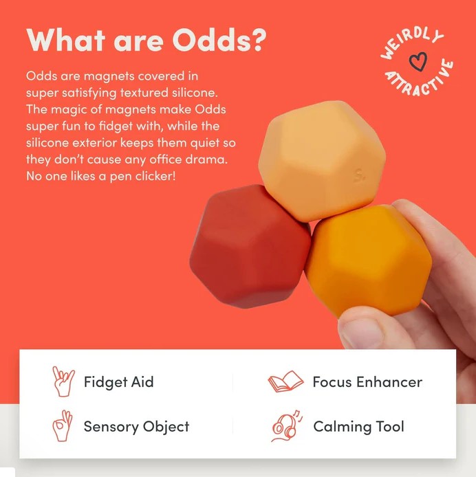 Speks - Odds - Silicone Fidget Magnets (Pack of 3)